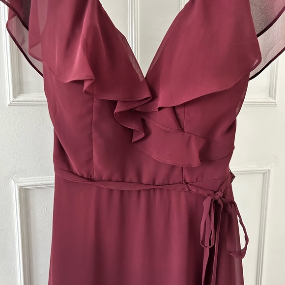 Burgundy Bridesmaid or Wedding Guest Dress - Picture 5 of 5
